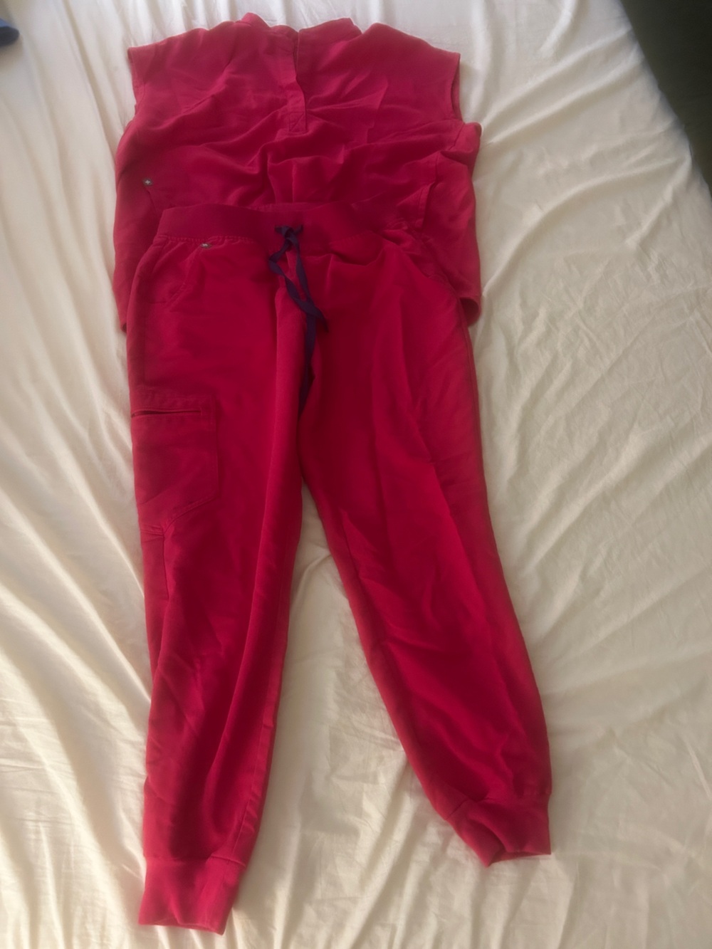 FIGS Hot Pink Scrub Set